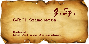 Gál Szimonetta névjegykártya