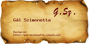 Gál Szimonetta névjegykártya